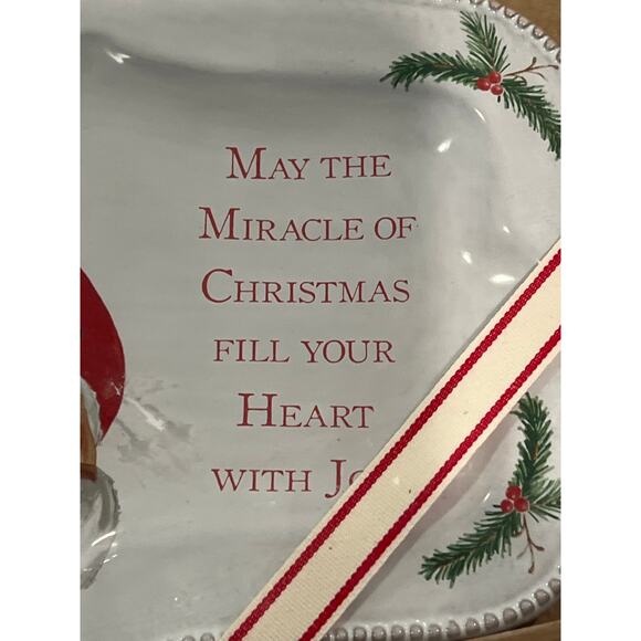 NEW in BOX‎ Mudpie Santa & Deer Boxed Platter - Picture 2 of 4